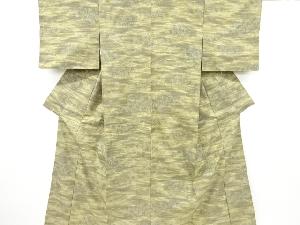 霞に花模様織り出し西陣お召着物